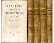 TRAGEDIE del Conte Vittorio Alfieri da Asti, in 5 voll.