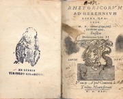 Rhetoricorum ad Herennium Libri Quatuor - Eiusdem - De inventione Libri II