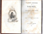 Oeuvres choisies de Volney. Les Ruines - La Loi Naturelle - L'Histoire de Samuel - ornée de figures