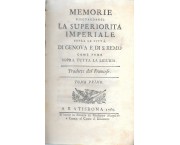 Memorie risguardanti la superiorità imperiale sopra le città di Genova e di S. Remo come pure sopr ...